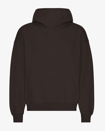 Organic Oversized Hood - Coffee Brown - Male - XS