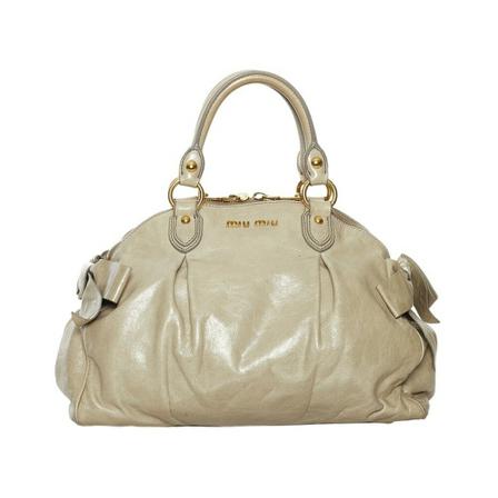 Miu Miu Pre-owned, Pre-owned Handbag Beige, Dames, Maat:ONE Size