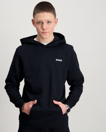 Björn Borg BORG ESSENTIAL 4 HOODIE Czarny Bluzy z kapturem Chłopiec - Kids Brand Store