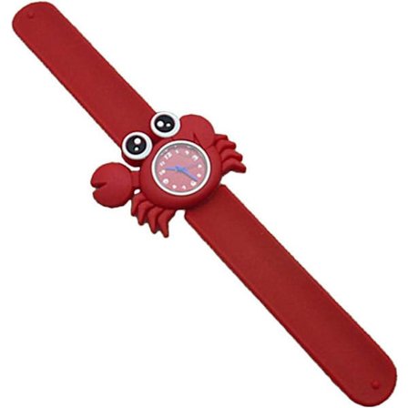 Silikonklocka för barn, tecknad kvartsklocka för barnsport (krabba) färg 3 färg 3 färg 3