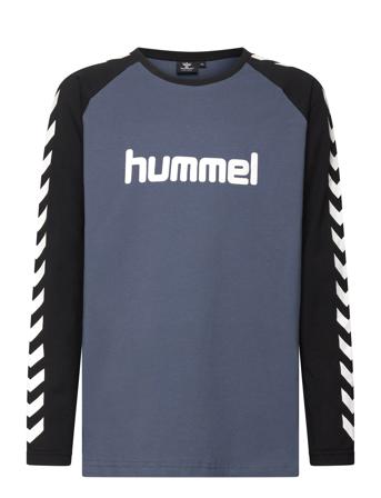 Hmlboys T-Shirt L/S Sport T-shirts Long-sleeved T-shirts Blue Hummel