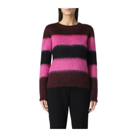 Max Mara Round-neck Strik Lilla, Dame Striktrøjer