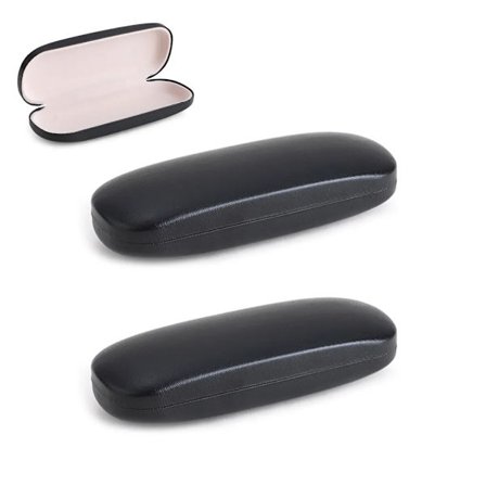 2x brilleetui hardcase, hard shell brilleetui brilleboks for briller og lesebriller, egnet for kvinner, menn, barn