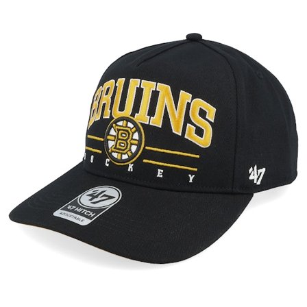 47 Brand - NHL Schwarz adjustable Cap - Boston Bruins Roscoe 47 Hitch Cap Black A-frame Adjustable @ Hatstore
