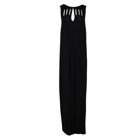 Chloé Pre-owned Cutout Maxi Klänning in Black Silk svart, Dam, Dam, Storlek: L