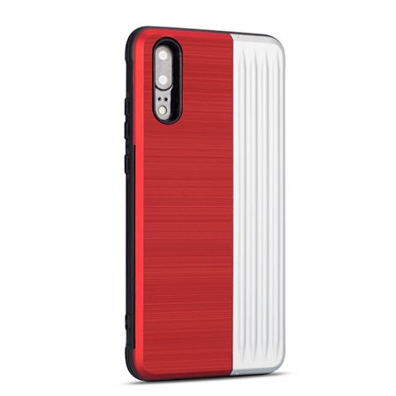 Huawei P20 - Praktiskt Skal med Korthållare (LEMAN)