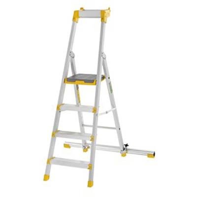 W.steps 55P Trappestige med sertifisert aluminium, med støtteben, Stiger & stillaser