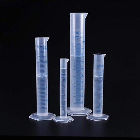 4 kpl Vaaleansininen Lanka 10ml 25ml 50ml 100ml Muoviset Mitta-asteikolliset