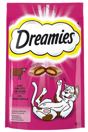 Dreamies - Kattegodbiter Oksekjøtt 60 gr - Katt - Kattegodteri & kattegress - Belønningsgodbiter katt - ZOO.no