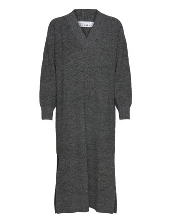 Eminakb Knit Dress Polvipituinen Mekko Harmaa Karen By Simonsen