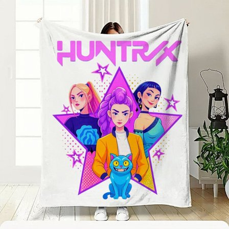 K-Witch Hunters Flanellfilt Hot Sale Digitaltryck Multifunktionell Filt Sovrum Sofffilt