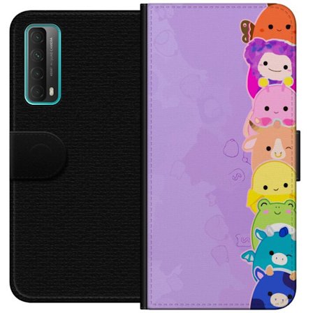 Yhteensopiva Lompakkokotelo Huawei P smart 2021 Tumma siluetti Jeesuksesta, jolla on orjantappurakruunu mustaa taustaa vasten, voimakkaassa kontrastis