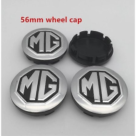 4 st Kompatibla med Mg Logo 56mm 60mm Bil Hjulcentrum Kåpa Navkapsel Resin Badge Emblem Klistermärke Styling Tillbehör-WELLNGS