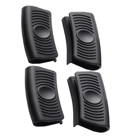 2 par vandtætte og skridsikre silikonehandsker med håndtag, sorte