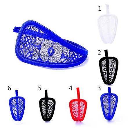 3-pack Damkläder Svart Spets T-string Mjukt Underkläder Kalsonger Seducerande Underkläder