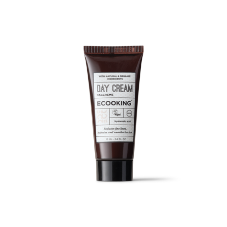 Ecooking Dagcreme 15 ml - Kollagenboostende, Hyaluronsyre, Græskarkerner, Rødalger, Hudelasticitet
