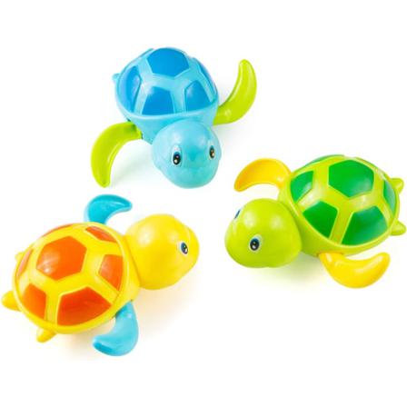 3 Stycken Sköldpadda Plast Badkar Leksak