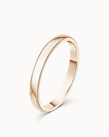 Alma Classic Wedding Ring 18K Rose Gold
