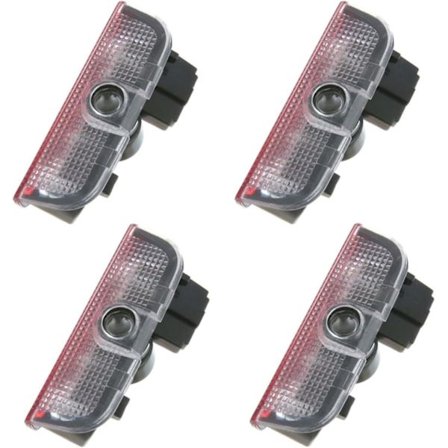 Sæt med 4 bildør-logoprojektorer til Golf 5 6 7 Passat B6 B7 B8 CC MK5 MK6 Tiguan Touareg, undervognsbelysning til bil