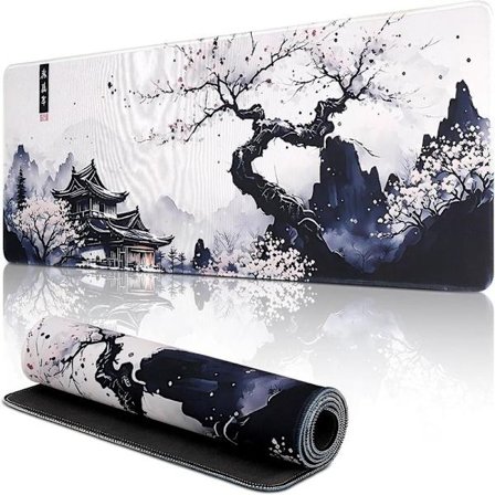 Gaming Musematte, 800 x 300mm XXL Stor Gaming Musematte, Vanntett Sklisikker Skrivebordsmatte, Sydde Kanter Musematte