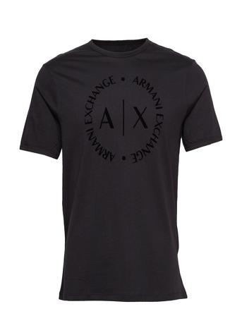 T-Shirt T-shirts Short-sleeved Svart Armani Exchange