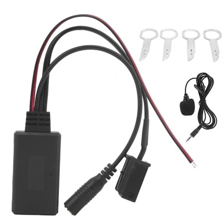 Bluetooth 5.0 AUX Audio Adapter 8-pin mikrofon håndfrit sæt kompatibelt med Ford 5000 6000 CD stereo