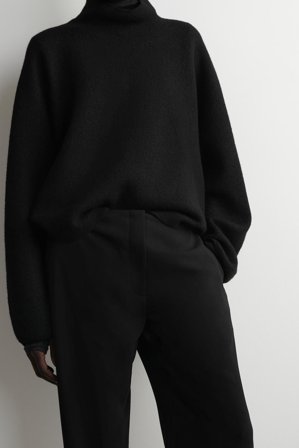 Femme Pantalon De Costume Droit in Noir