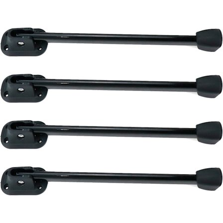 4 st svarta 10" hopfällbara bordsben i plast, bärbart bord 90 graders hopfällbara ben för sängbord, litet bord med skruvar