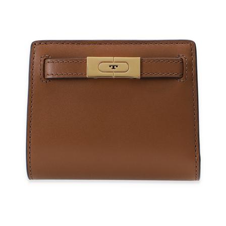 Tory Burch Bifold Plånbok with logo brun, Dam Plånböcker, Dam, Storlek: ONE SIZE