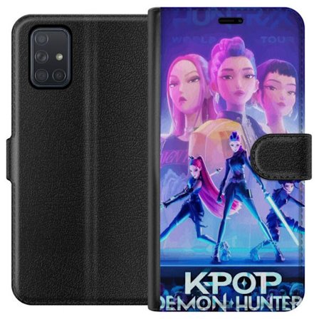 Kompatibel Tegnebogsetui til Samsung Samsung Galaxy A71 Trendy KPop Demon Hunters dukke figur
