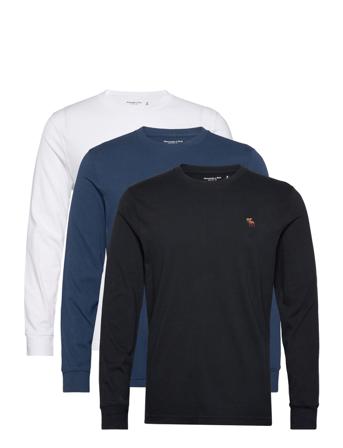 Anf Mens Knits T-shirts Long-sleeved Monivärinen/Kuvioitu Abercrombie & Fitch