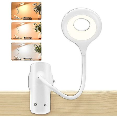 Klemme på leselampe på sengen