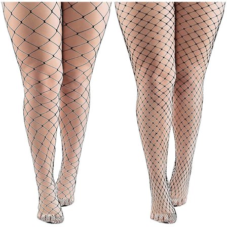 Fishnets Strømpebukser Plus Size Sexy Fishnet Strømpebukser Strømper Fishnet Kryds Mesh Strømper Til Kvinder(4 Par Sort )