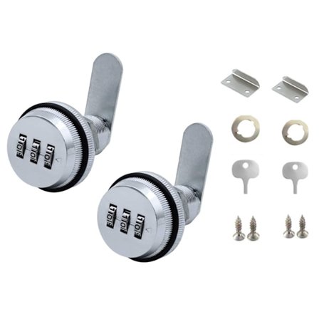 2 kpl yhdistelmälukot Raskaan sarjan turvalukko 3-numeroinen yhdistelmä