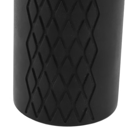 Tykt silikone håndvægtstangsgreb skridsikkert til bodybuilding vægtløftning sort