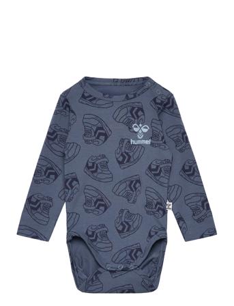 Hmlsneaker Body L/S Langærmet Body Blue Hummel