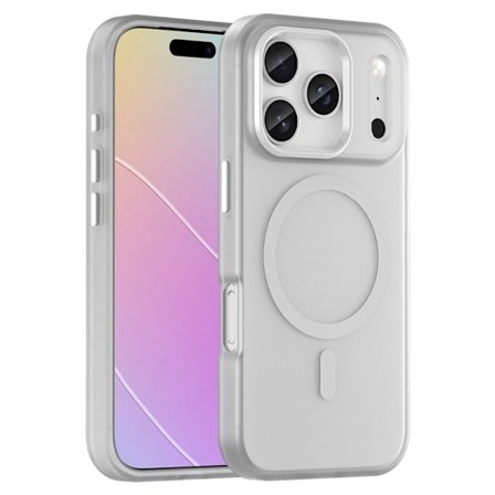 SKALO iPhone 17 Pro Matte Translucent Hybrid Cover - Hvid