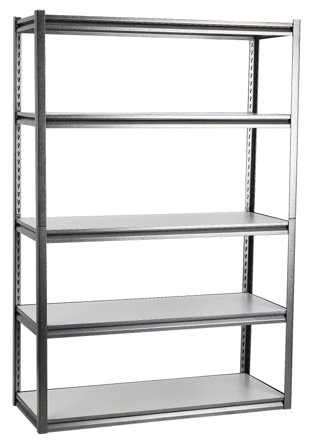 PELA 505212 Hylla i metall, 680 kg, 5 plan, Verkstad