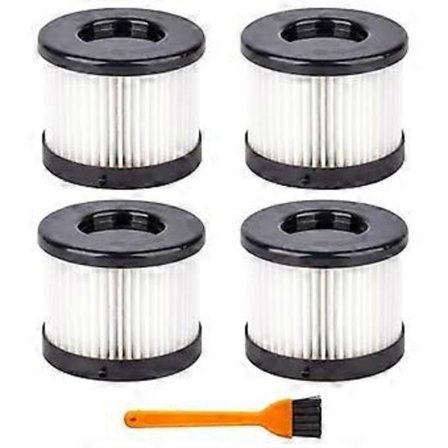 4-pack 49-90-0160 HEPA Torrfilter för Milwaukee 49-90-0160 0882-20 M18 Kompakt Dammsugare med 1 Rengöring
