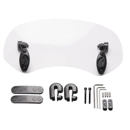 Klar Färg Universal Justerbar Vindruta Förlängning Vindruta Spoiler Luft Deflektor 28.5X12X21Cm