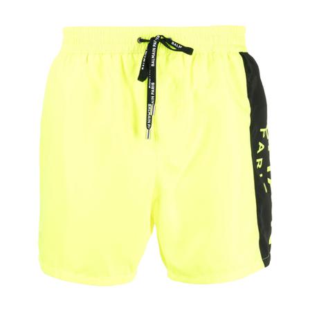 Balmain Beachwear Gul, Herre Badeshorts, Størrelse: XL