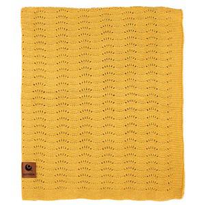 Easygrow Yellow Melange Grandma WAVE Blanket One Size - Textile - One size - Yellow - Junge