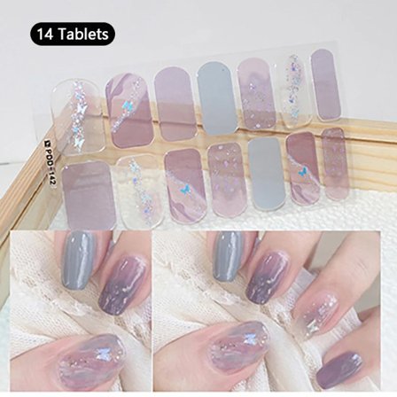 16 Tips Vinröda Nagelstickers Långvariga Enfärgade Hela Nagelomslag Självhäftande Slider Nagelkonst DIY Stickers Manikyrdekor