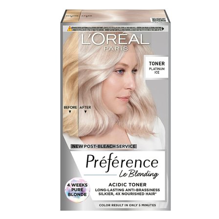 L'Oréal Paris Préférence Le Blonding Acidic 02 Pearly Boost 01 Platinum Ice, Hår, Hårfarve, Toningsfarve
