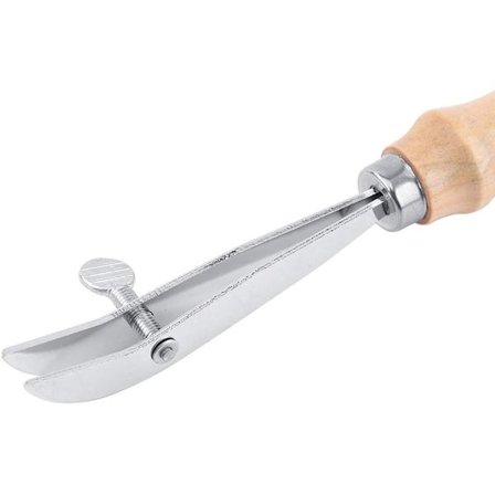 Bärbar läderkantare med 7,48 tum skarpt blad läderverktyg,