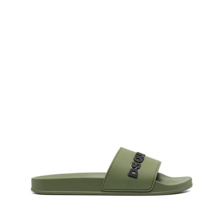 Dsquared2, Sliders Zielony, Mężczyzna, Rozmiar: 46 EU