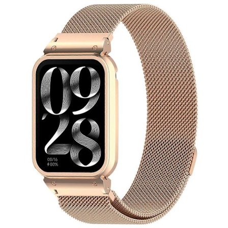 Xiaomi Mi Band 9 Pro magneettinen rannekoru ruostumattomasta teräksestä, Milanese-ranneke kotelolla