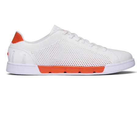 Breeze Tennis Knit Swims Orange/White