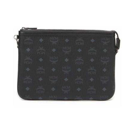 MCM Pre-owned, Pre-owned Pouch Zwart, Dames, Maat:ONE Size
