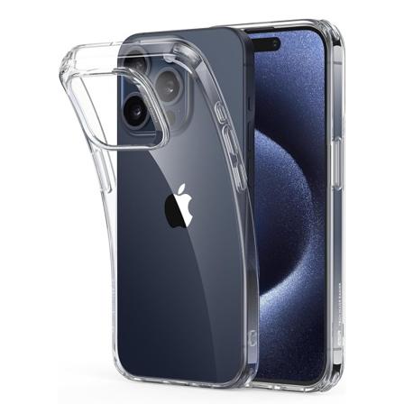 iPhone 15 Pro max - Tunt Skyddande Silikonskal Transparent